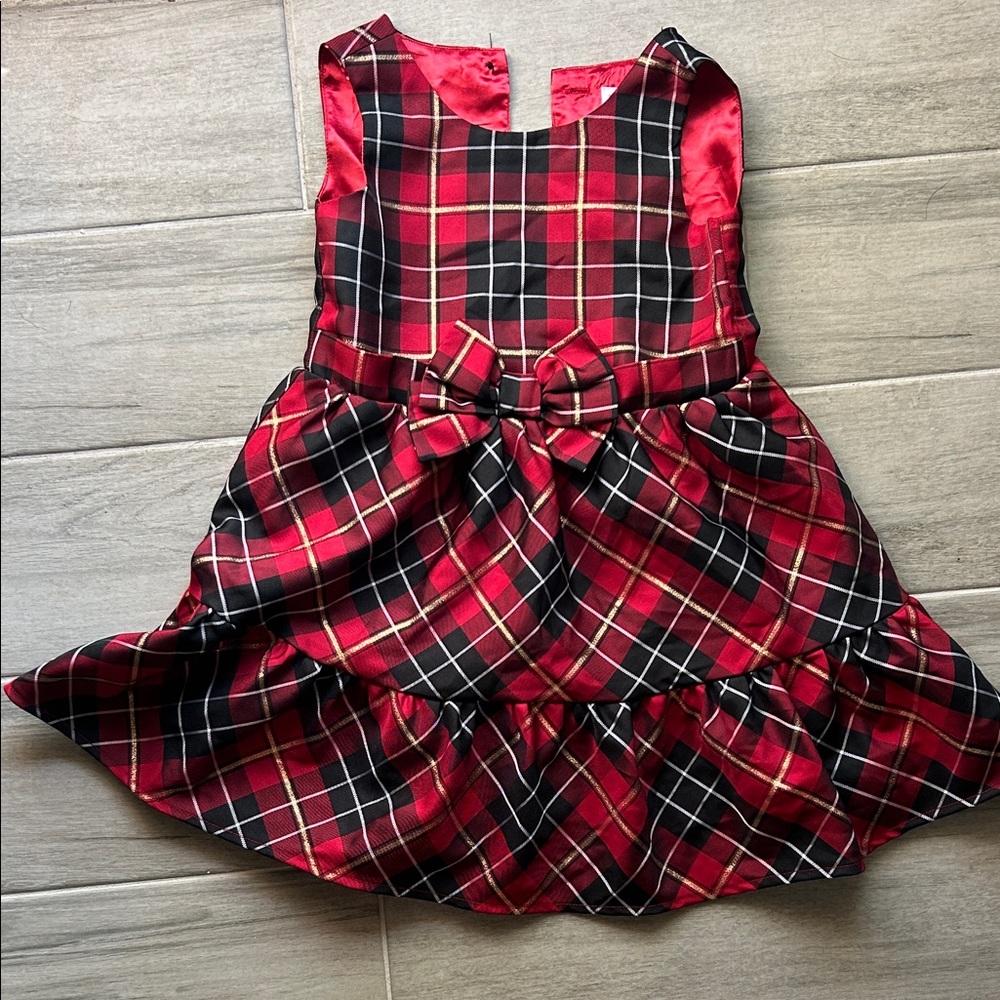 The Children's Place Red Plaid Formal Dress